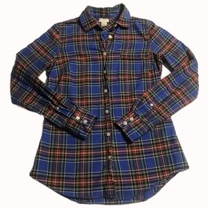 J. Crews Blue Plaid - XXS